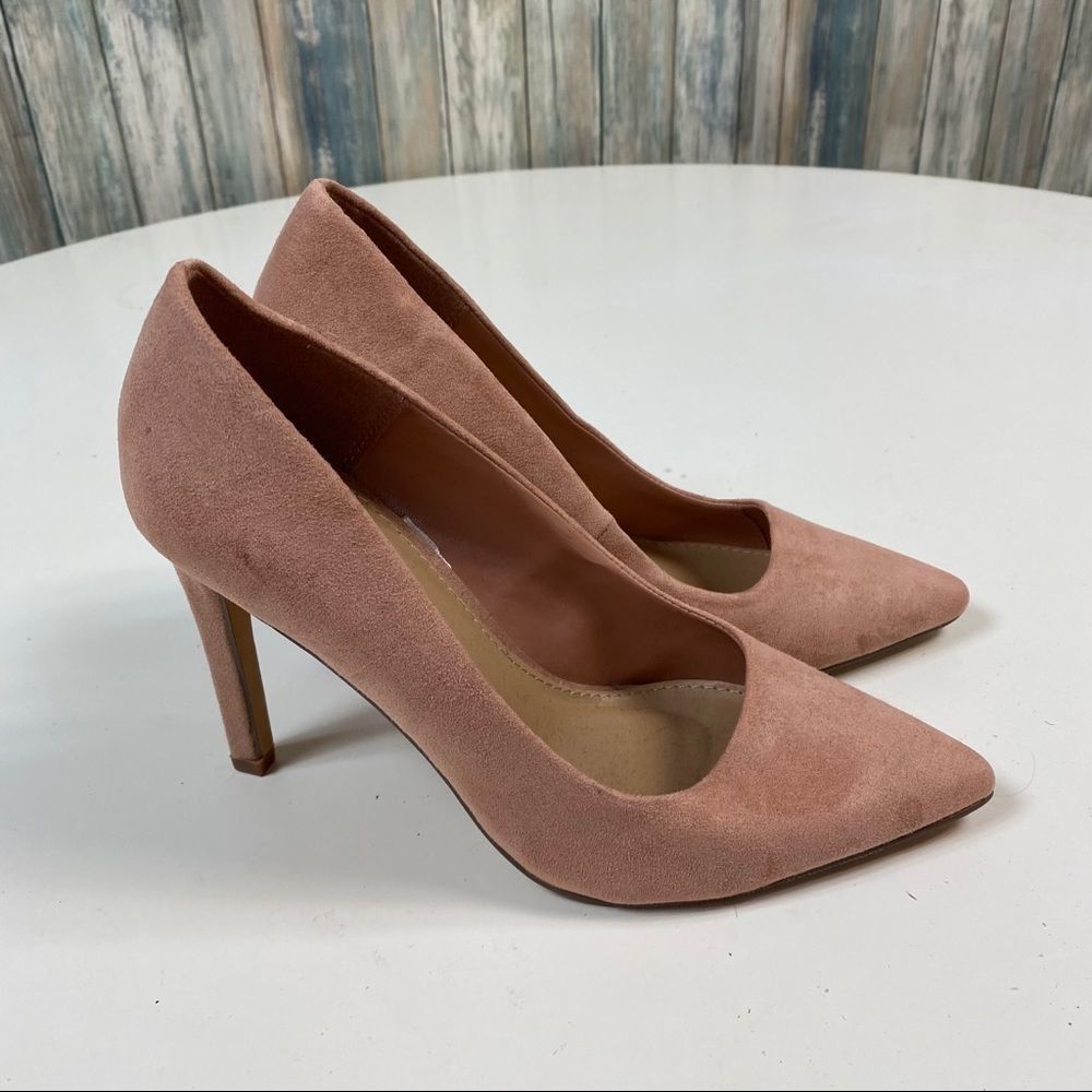 Forever 21 Suede Heels Shoes sz 7 - Picture 8 of 10
